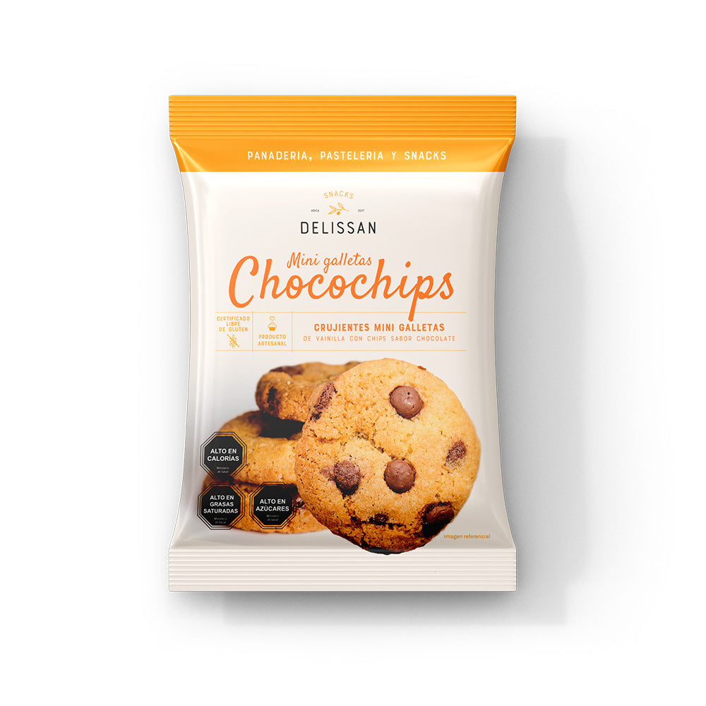 Box de 20 unidades de Mini galletas Chocochips
